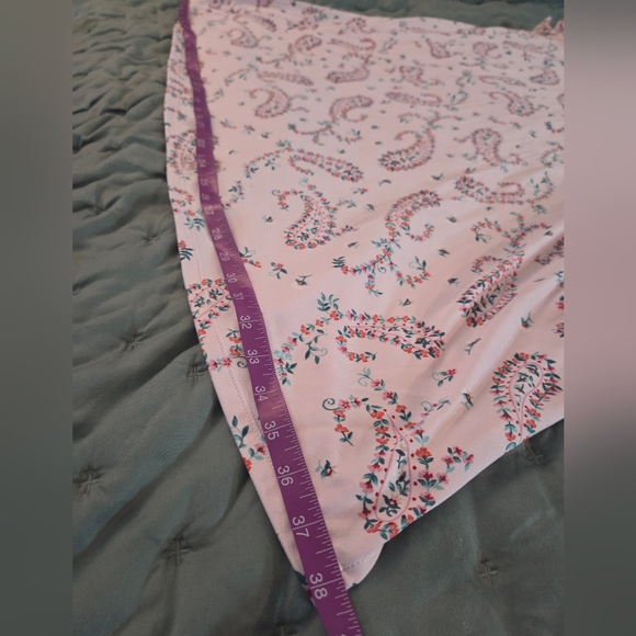 Croft & Barrow Sleepwear Pink Paisley Sleep Dress - Picture 7 of 9